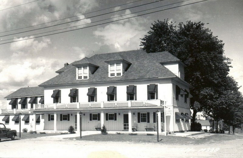 Surrey House (Harrison District Library) - Vintage Postcard (newer photo)